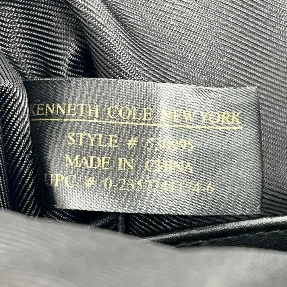 Kenneth Cole Black Adjustable Messenger Laptop Bag | Classic Design